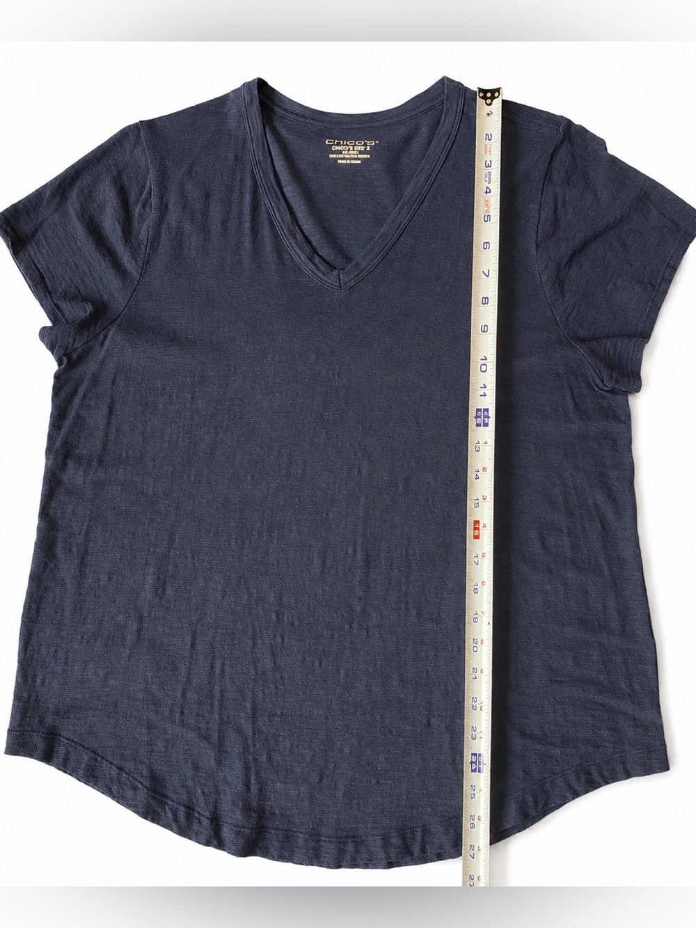Chico's Deep Navy V-Neck Tee and Jogger Pants Set L - Picture 4 of 10
